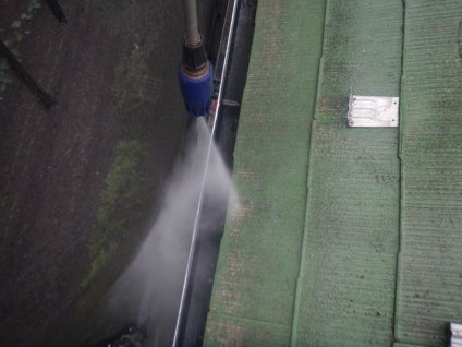 雨樋高圧洗浄